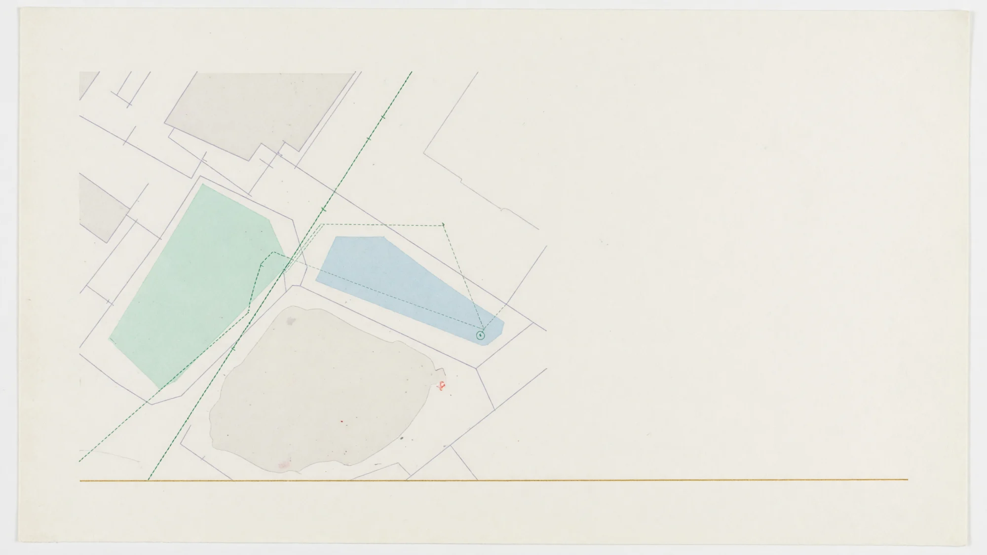 An abstract location plan connecting several operating areas