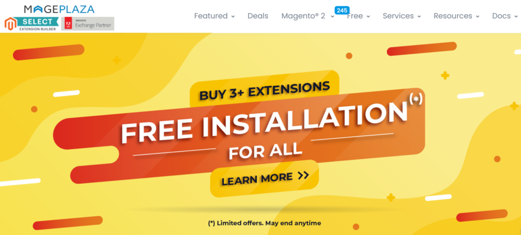 Free Installation of Magento Extension Offer